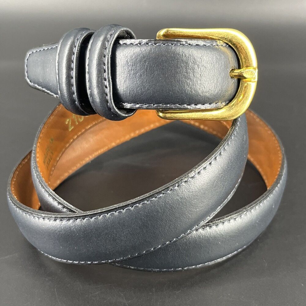 Class Club Men’s Dress Belt Size 32 Black Italian Leather Classic